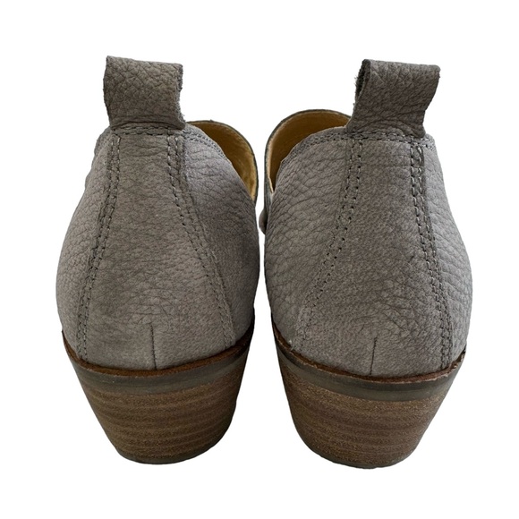 Lucky Brand Morriah D'orsay Leather Block Heel Low Ankle Booties Size 8.5M - Picture 9 of 16